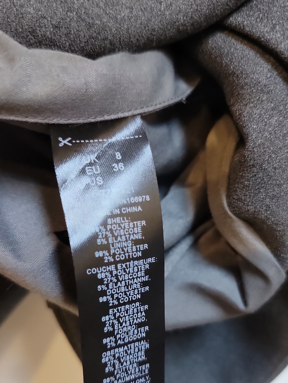 ARRANGE Women's Grey Tailored Ponte Blazer - Picture 7 of 13